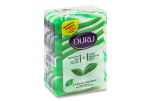 Крем-мило Duru Soft Sensations Зелений чай, 4*80 г